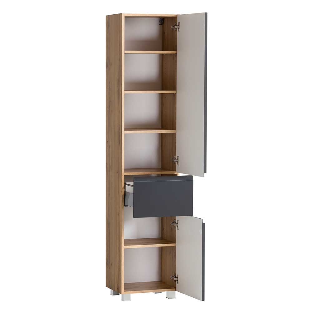Badezimmer Waschplatz und Hochschrank - Jambi II (dreiteilig)