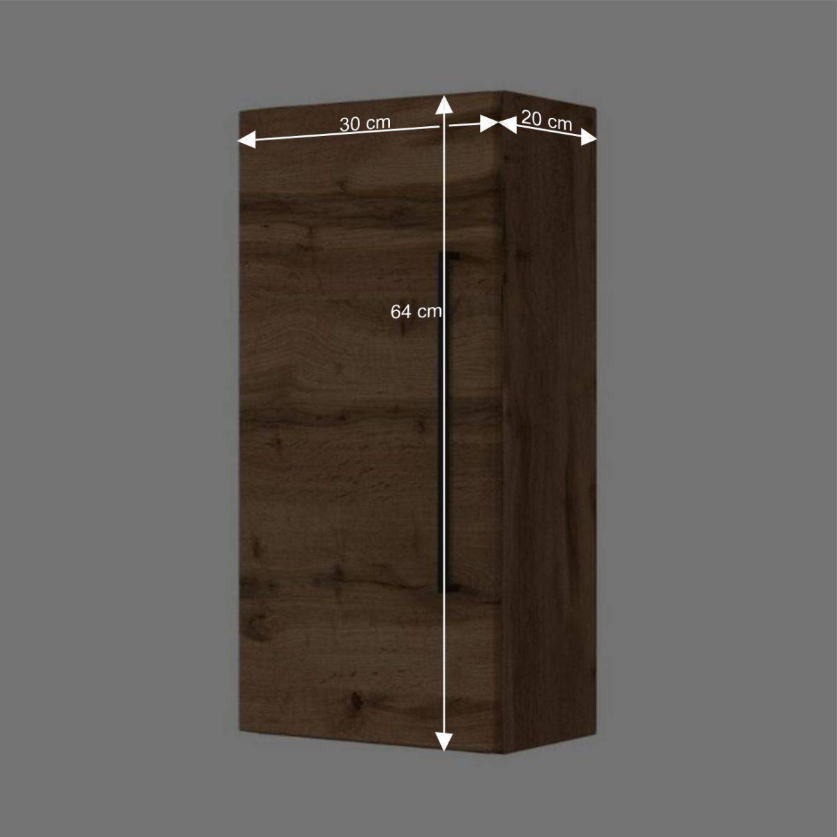 30x64 Bad Hängeschrank in Wildeiche - Acrosia