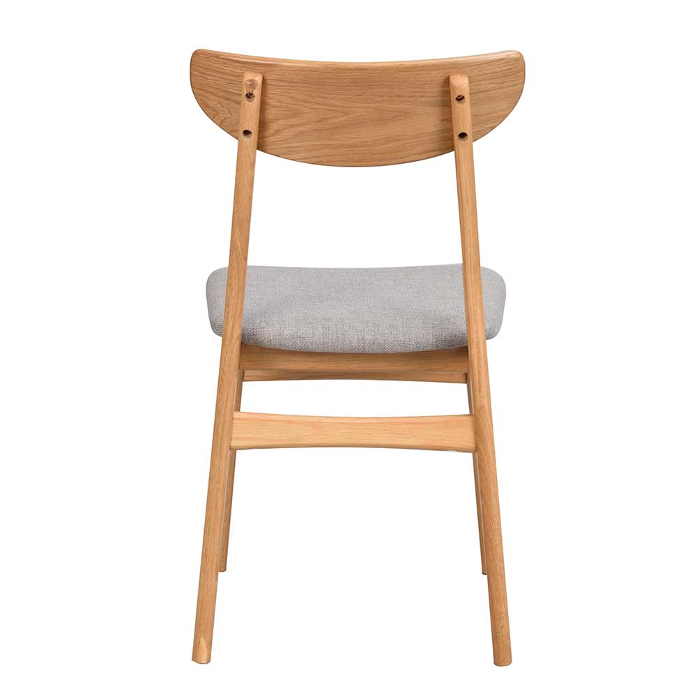 Eiche Holzstühle mit Polstersitz - One (2er Set)