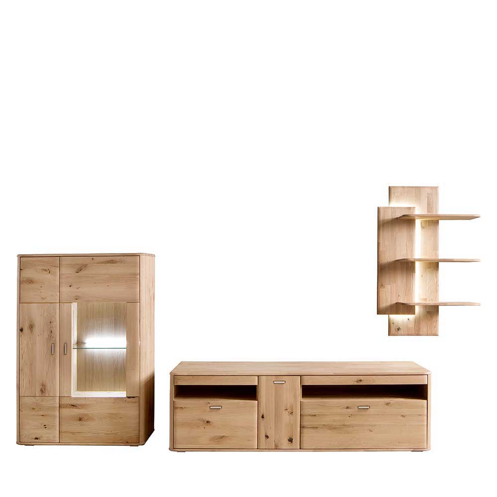 Wohnzimmermöbel Set aus Holz - Destal (dreiteilig)