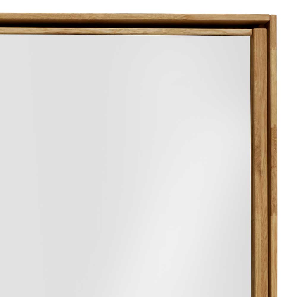 Schwebetürenschrank aus Wildeiche & Weißglas - Divnoi