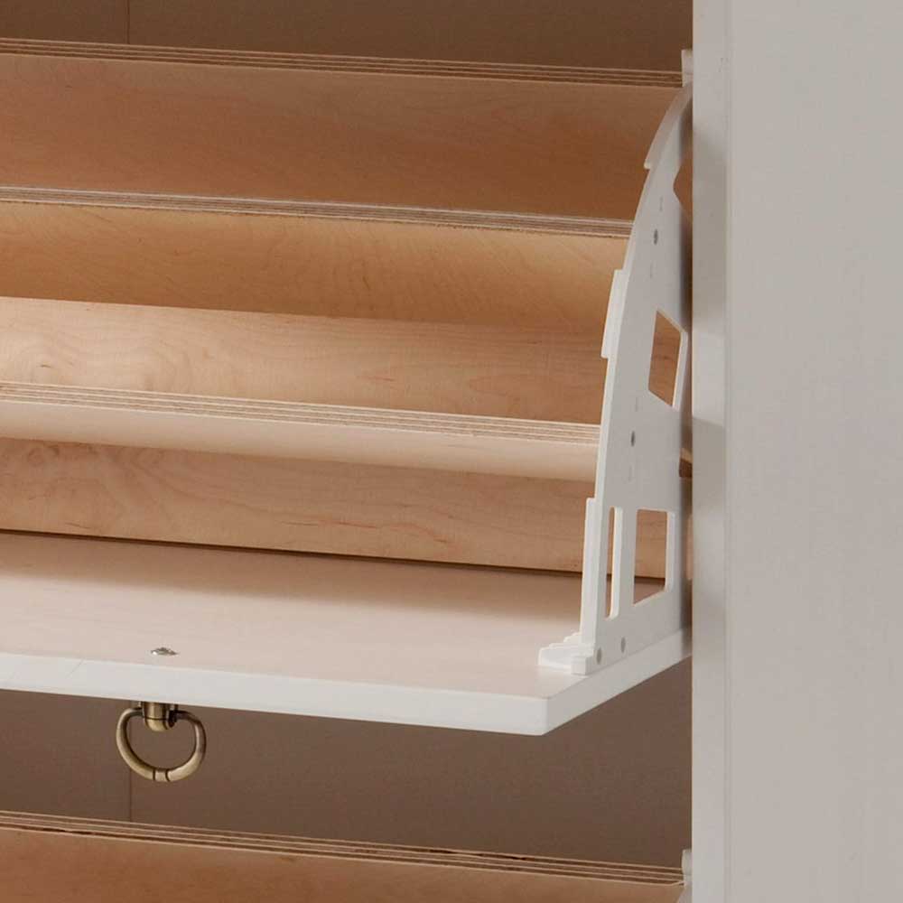 Weiße Flurmöbel im Landhausstil - Vesrav (dreiteilig)