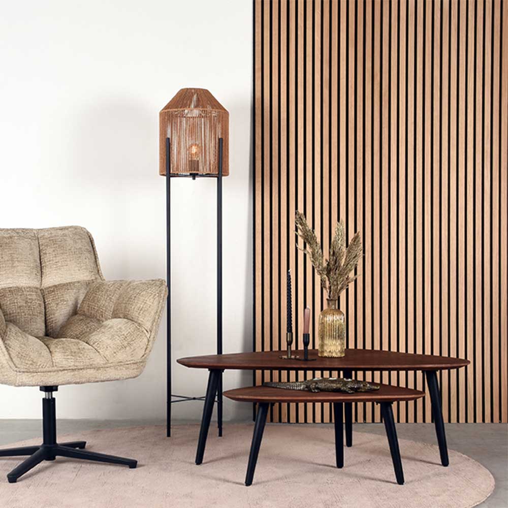 Wohnzimmer Tisch Duo in Dunkelbraun - Pulvaria (zweiteilig)
