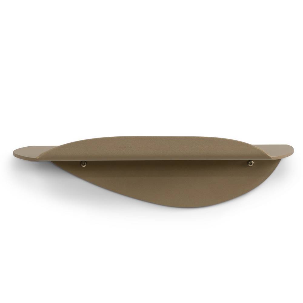 Elegante Design Wandkonsole in Champagner mit geschwungener Form – Linvares