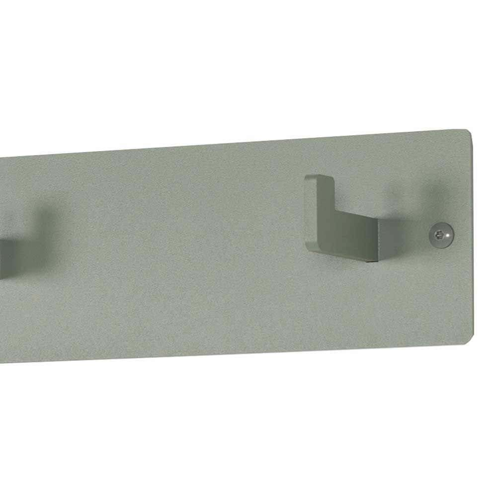 Modern-minimalistische Wandgarderobe in Graugrün - Mecia