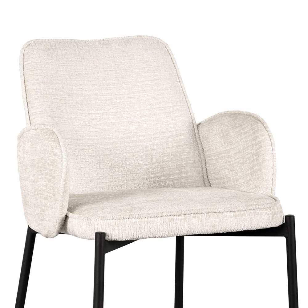 Struktursamt Barstuhl mit 78 cm Sitzhöhe - Lasmus (2er Set)