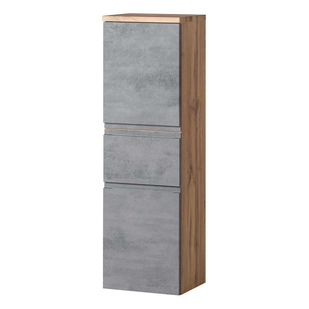 Bad Midischrank & Waschplatz Möbel - Mia (dreiteilig)