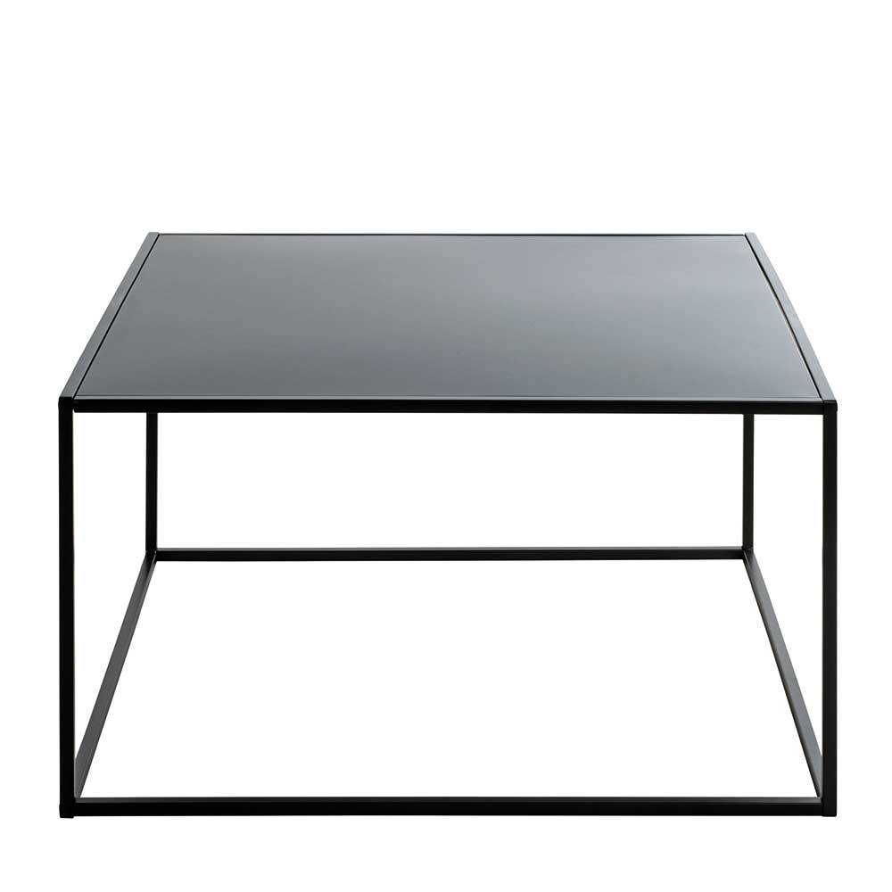 Metall Wohnzimmertisch in Schwarz - Lugon