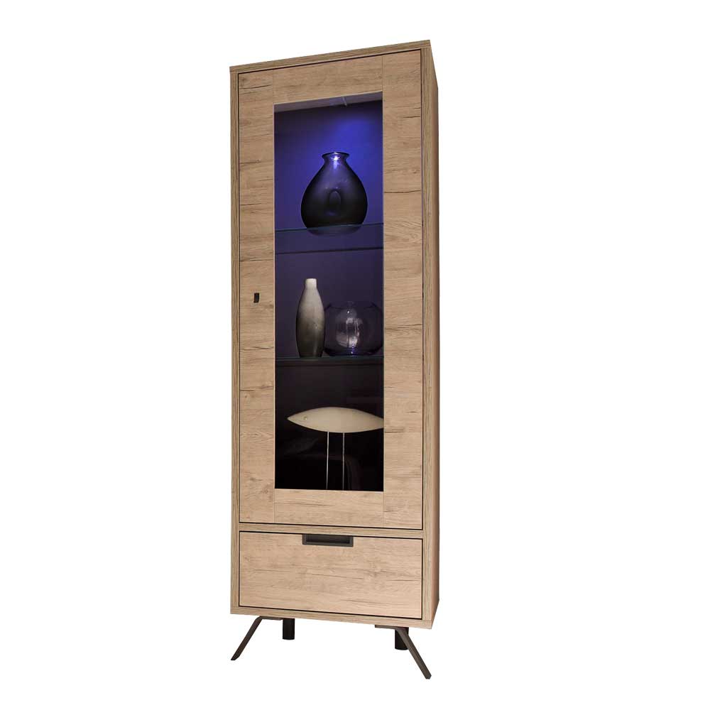 Standvitrine im Retro Design - Rodonda