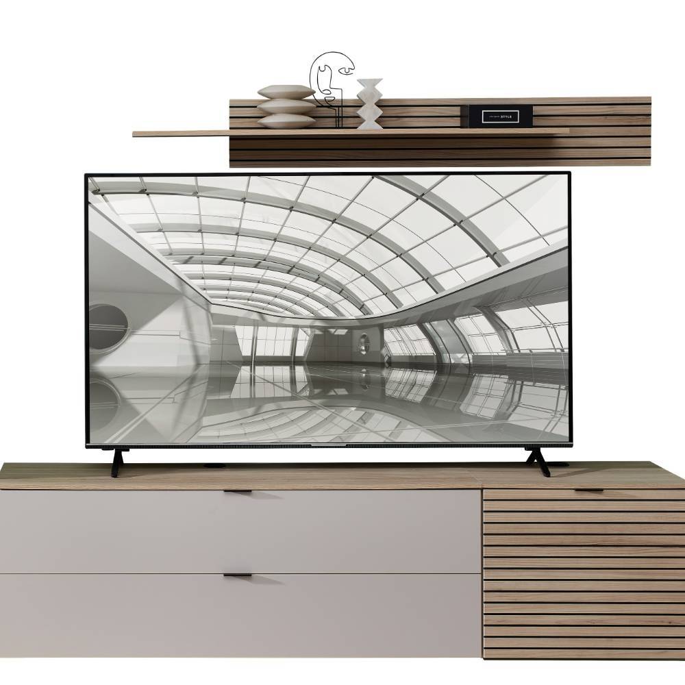 Wohnzimmer-Anbauwandmöbel Set - Rovigo (fünfteilig)