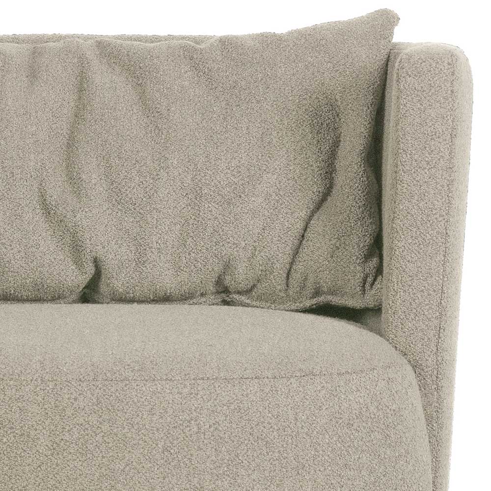 Gemütlicher Polstersessel in Beige Boucle - Capella