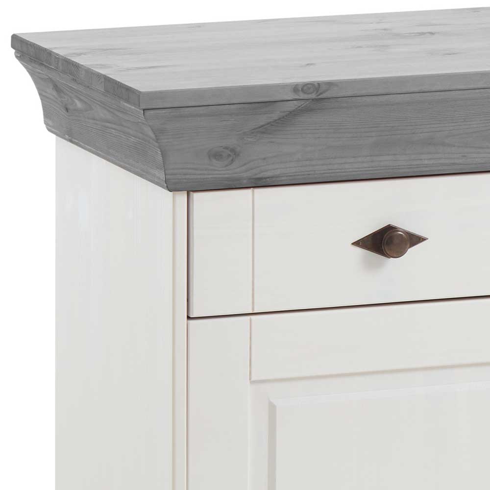 Sideboard Mirandesca in Weiß Grau