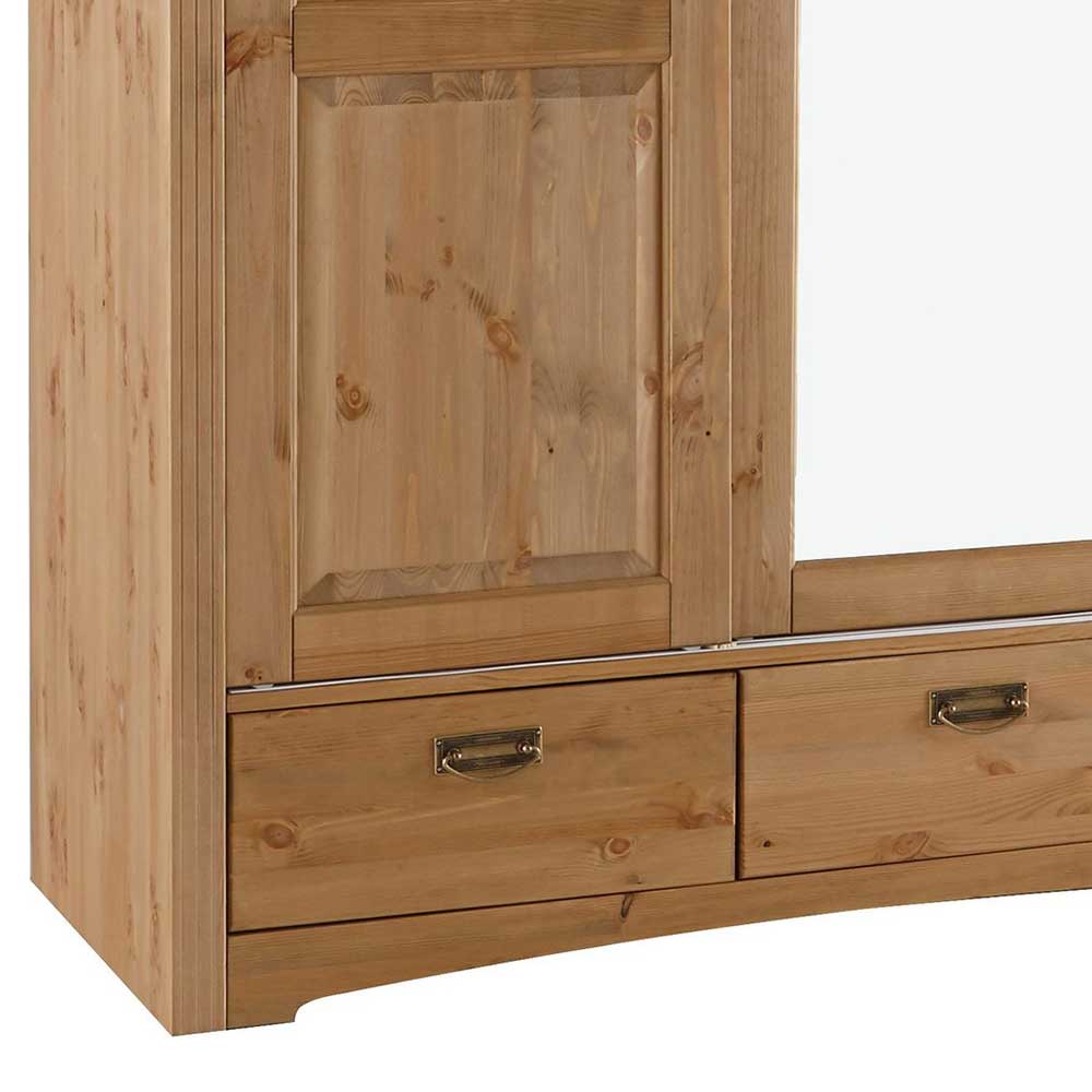 Holz Landhaus Schrank mit Schiebetüren - Vocoja