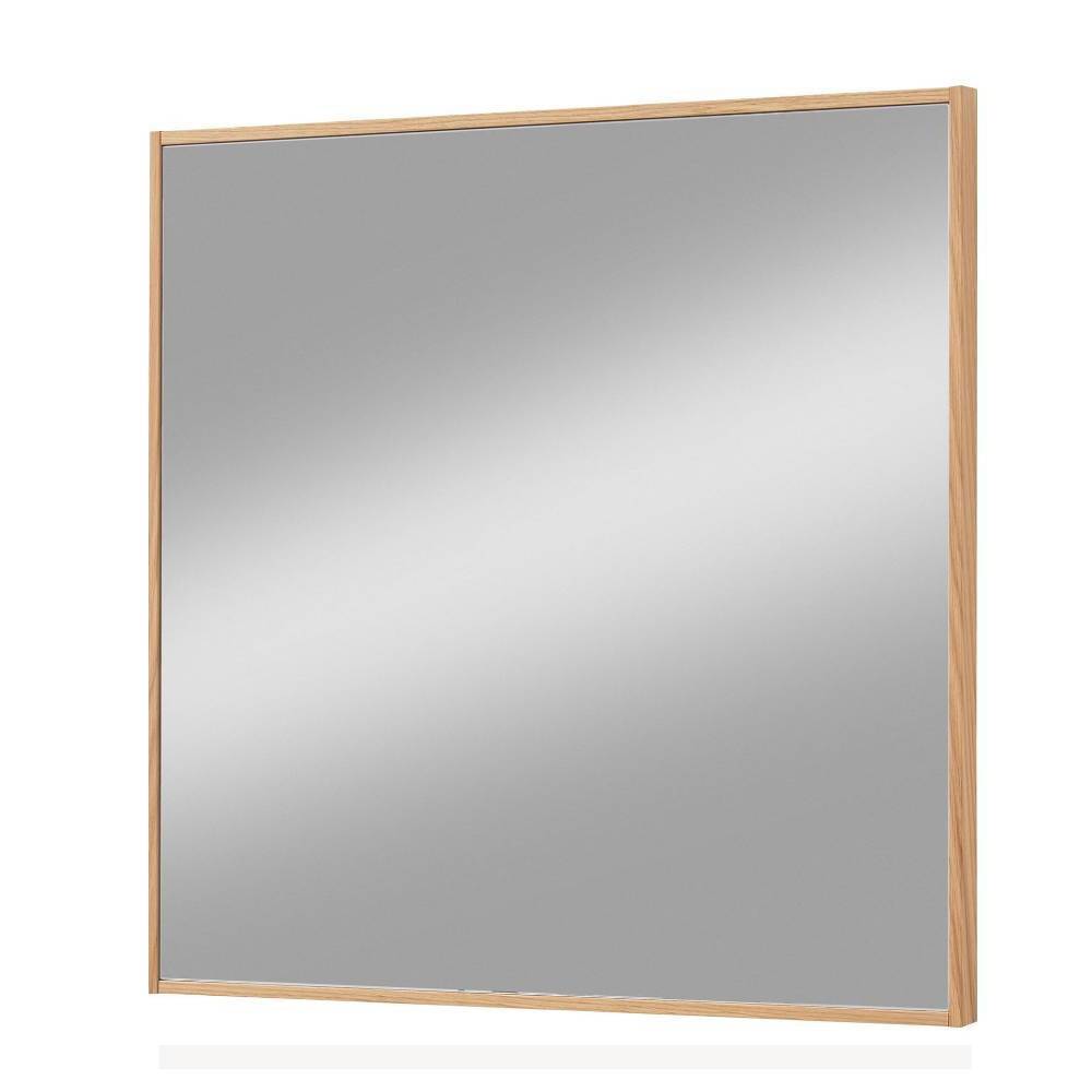 Eleganter 84x82cm Spiegel aus Eiche Bianco Furnier für Flur oder Bad – Nova