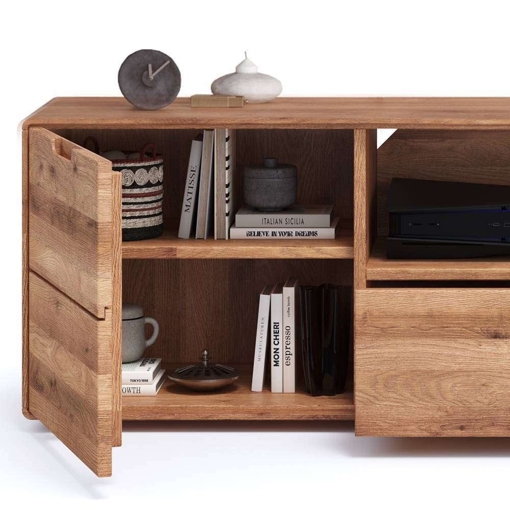 TV Lowboard aus Massivholz Wildeiche - Holiday