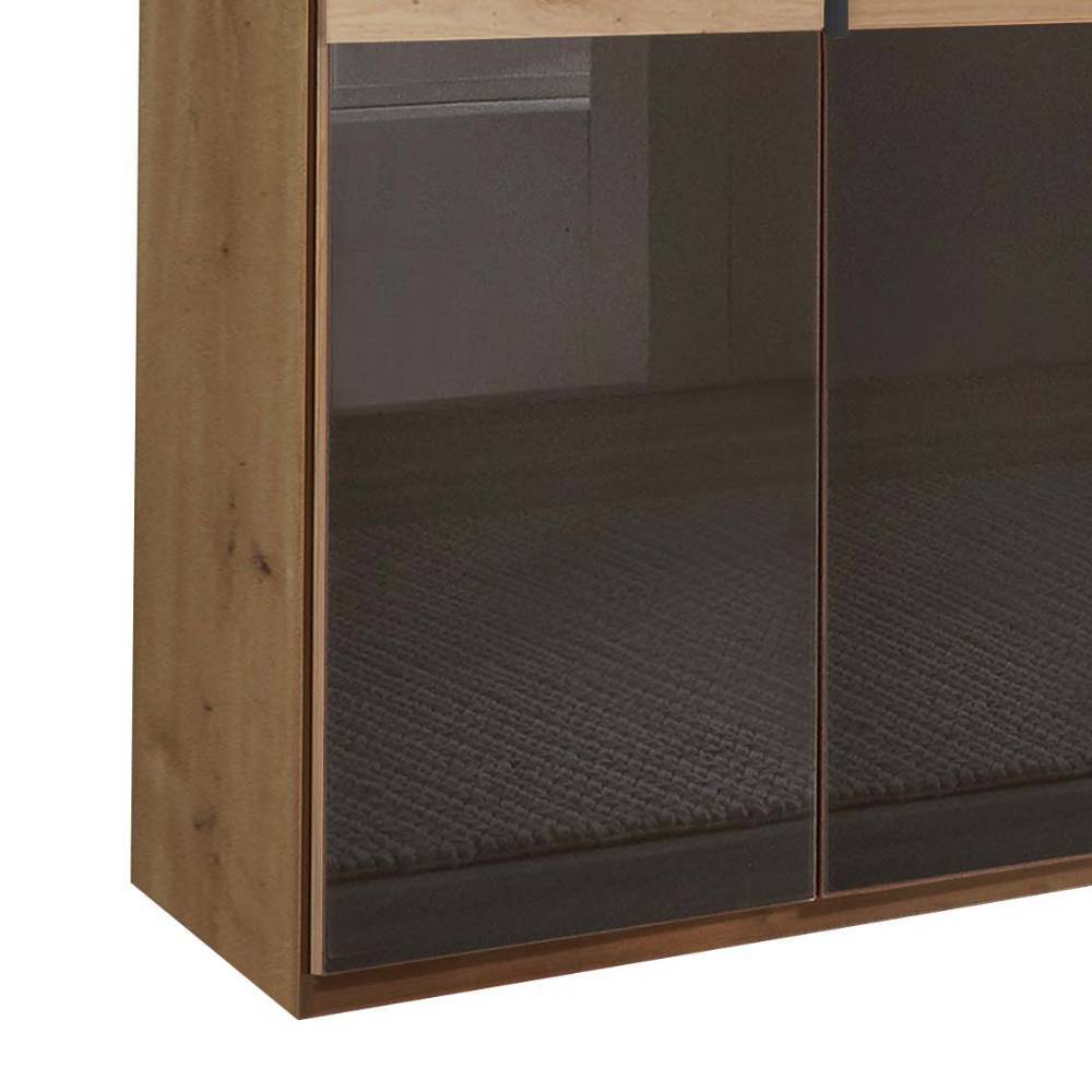 Glasfront-Kleiderschrank mit sechs Türen - Vutonia