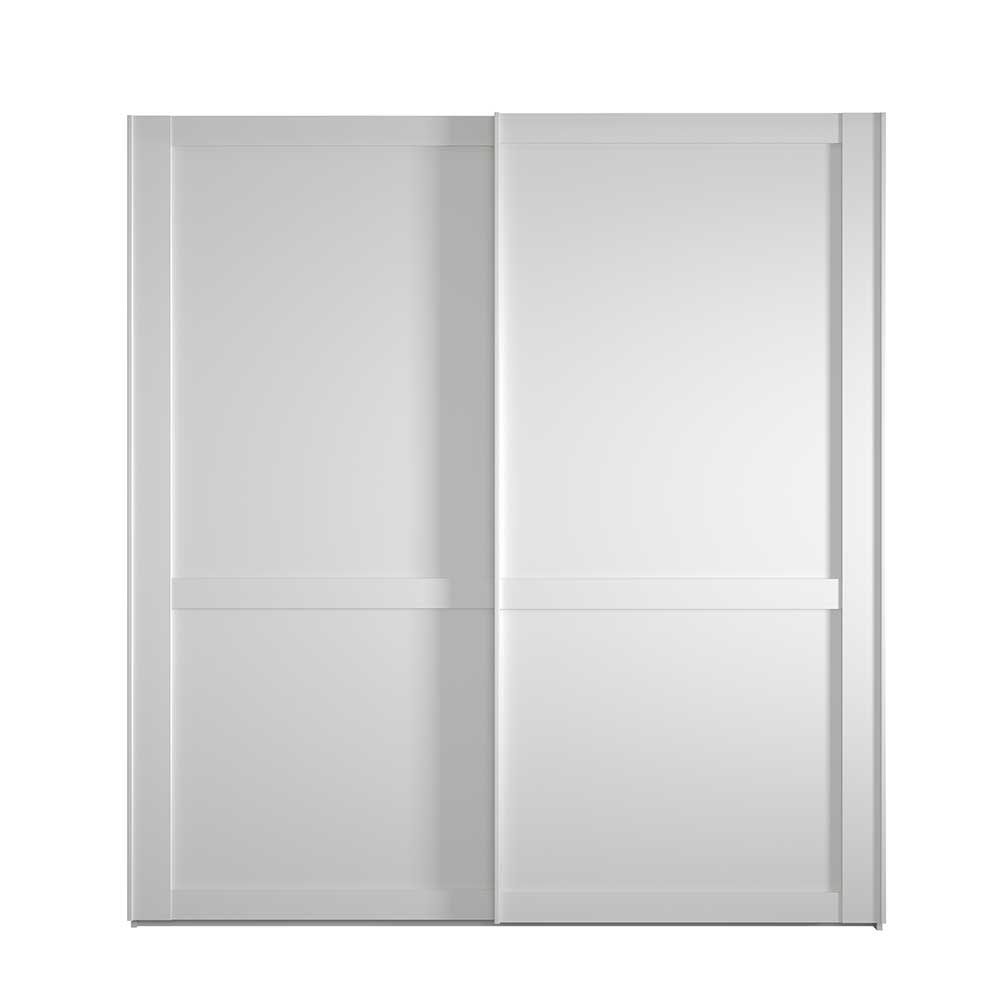 Modern Country Schwebetüren-Schrank in Weiß - Flinn