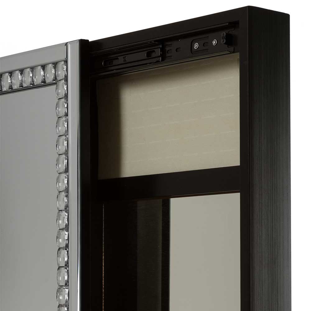35x120x9 cm Schmuckschrank mit Spiegel-Schiebetür - Calocta