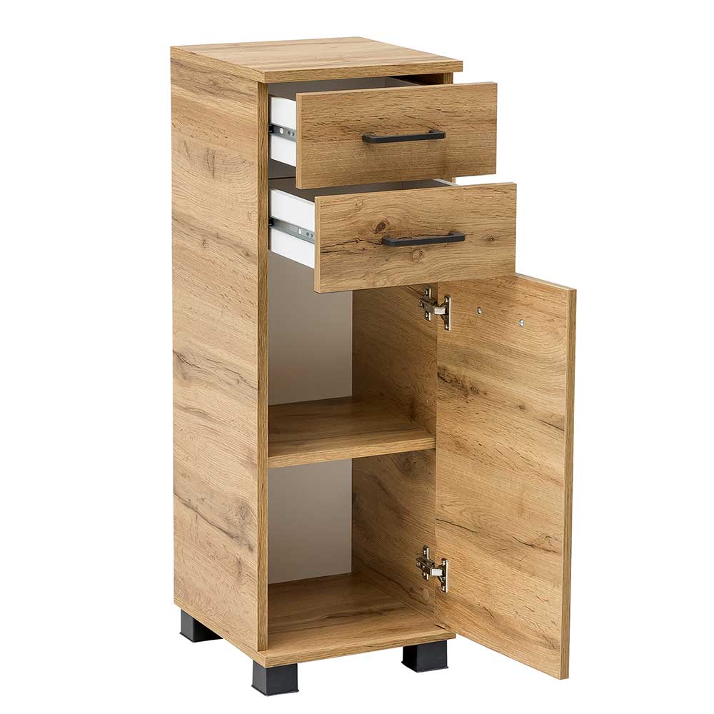 31x89x33 Günstiger Badschrank in Wildeiche Touchwood NB - Jessmi