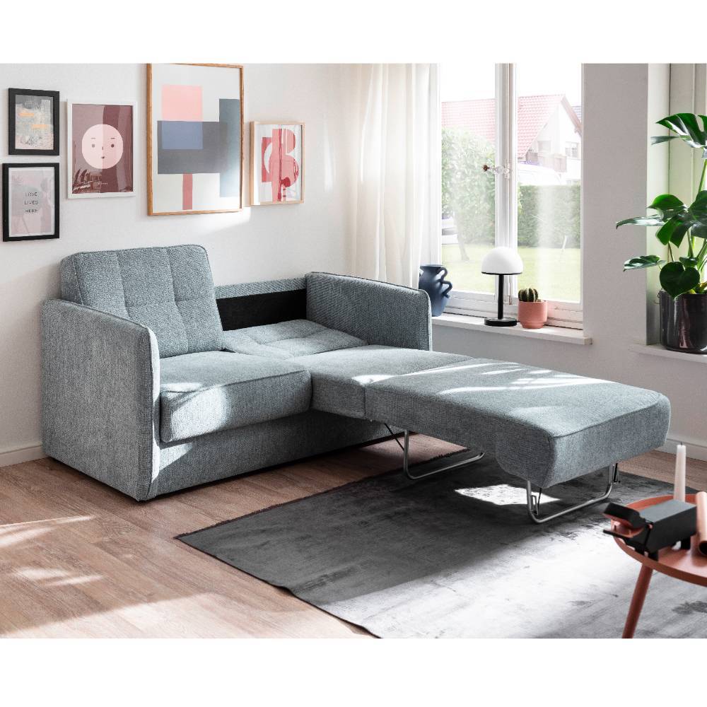 Ausziehcouch in Mintgrün Chenille - Nice