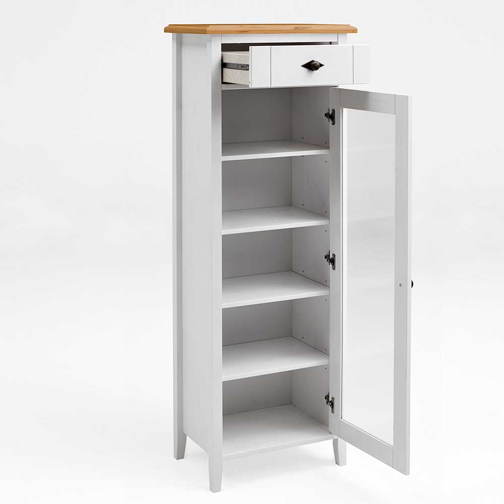 Badschrank mit Glastür im Landhausstil - Sibiuta