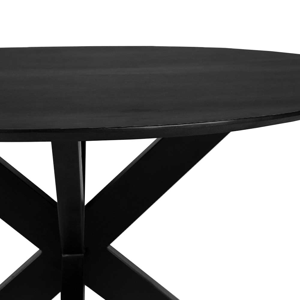 130 cm runder Tisch in Schwarz - Latemar