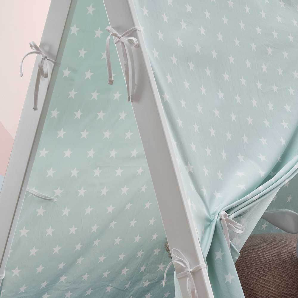 Kinderzimmer Bodenbett im Zelt Design - Polar