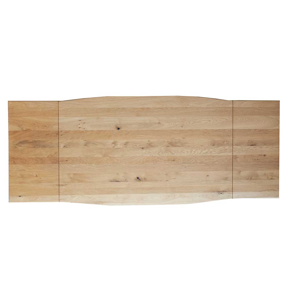Esszimmer Tisch mit Holzplatte aus Wildeiche - Rouven