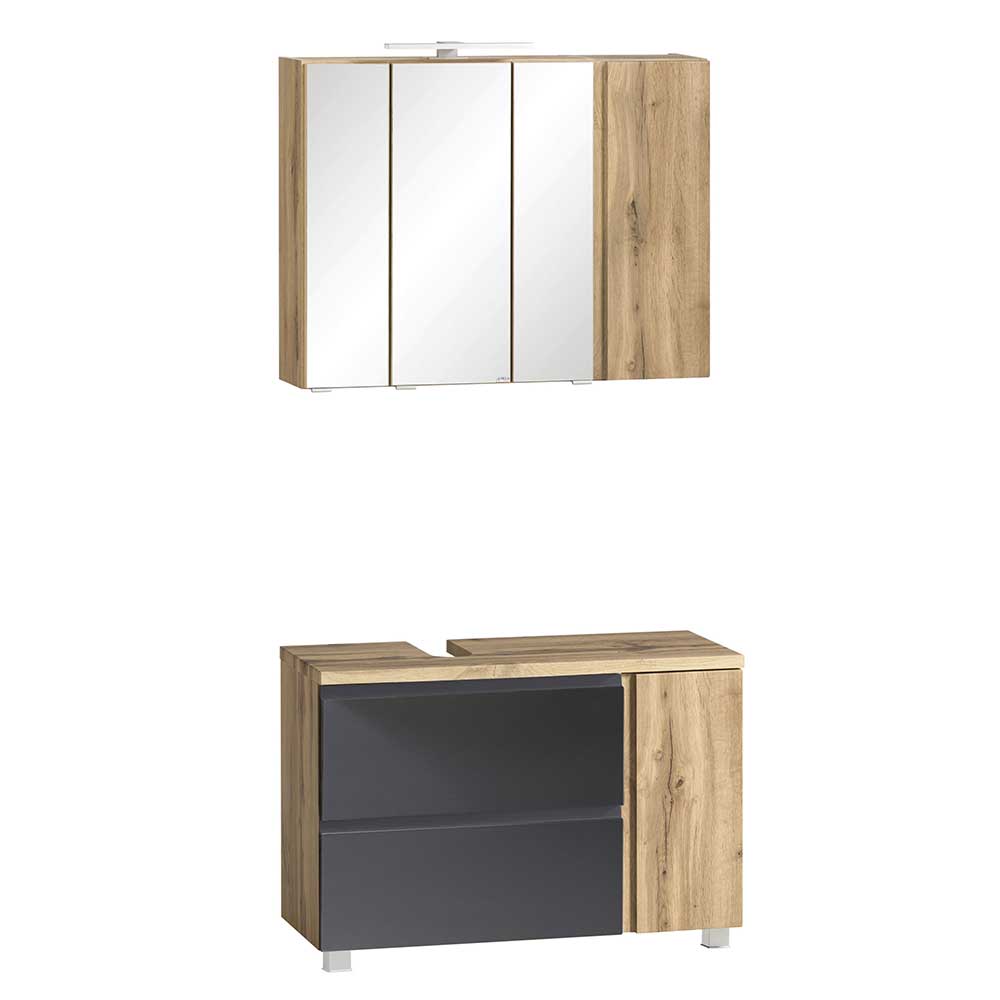 Waschplatz Kombination - 85 cm breit - Jambi (zweiteilig)