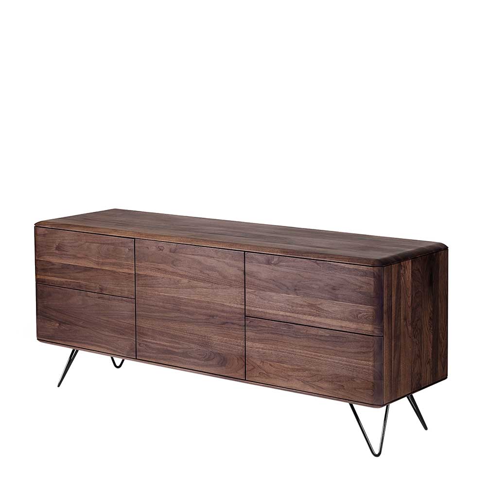 180x75x50 Holz Sideboard aus Nussbaum - Rivossa