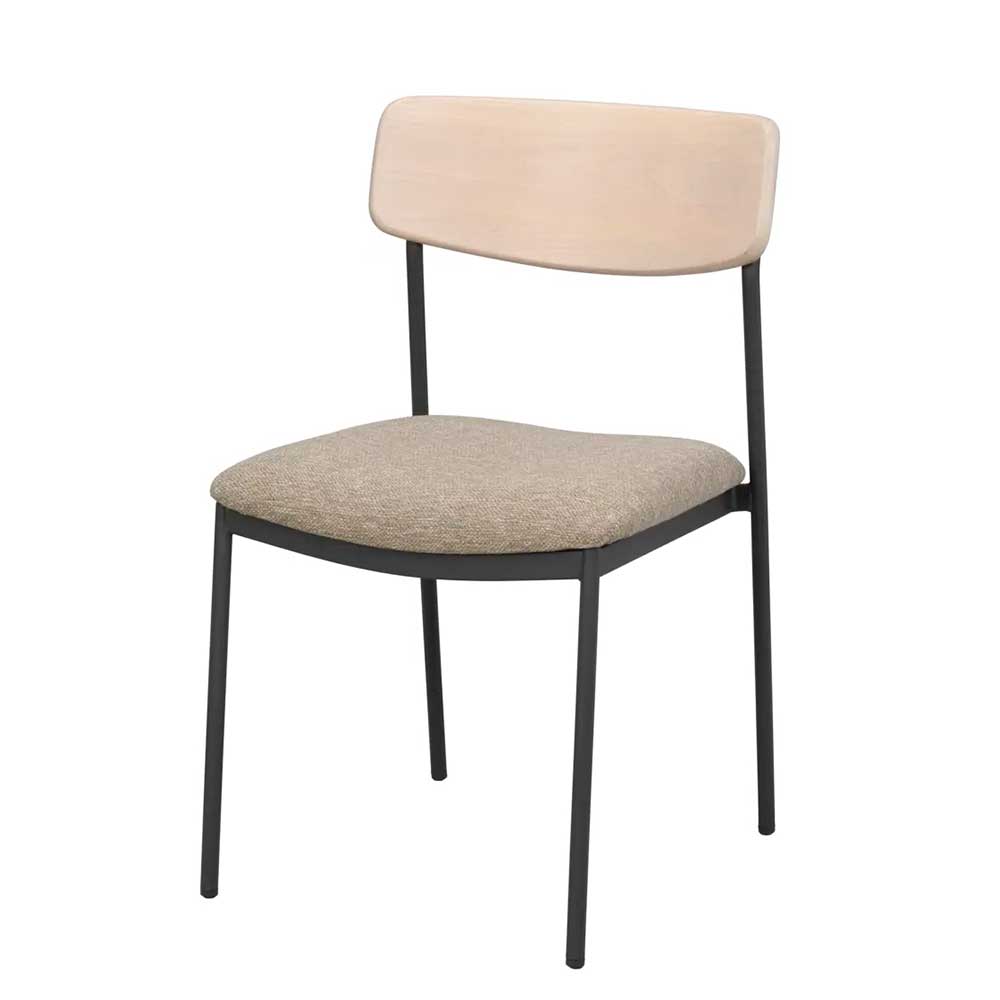 Stühle mit Polstersitz in Beige - Gora (2er Set)
