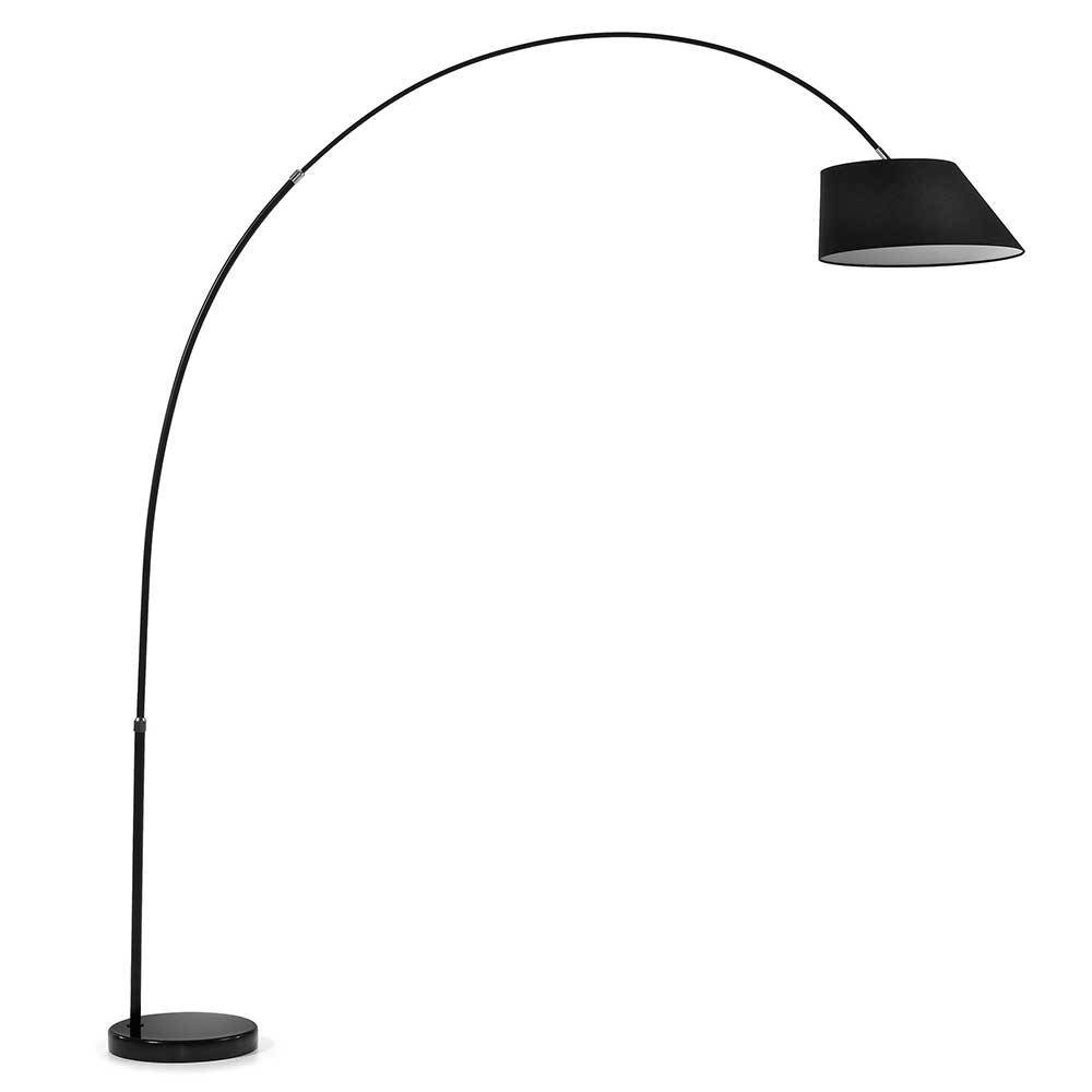 Design Bogenleuchte in Schwarz - Lurena