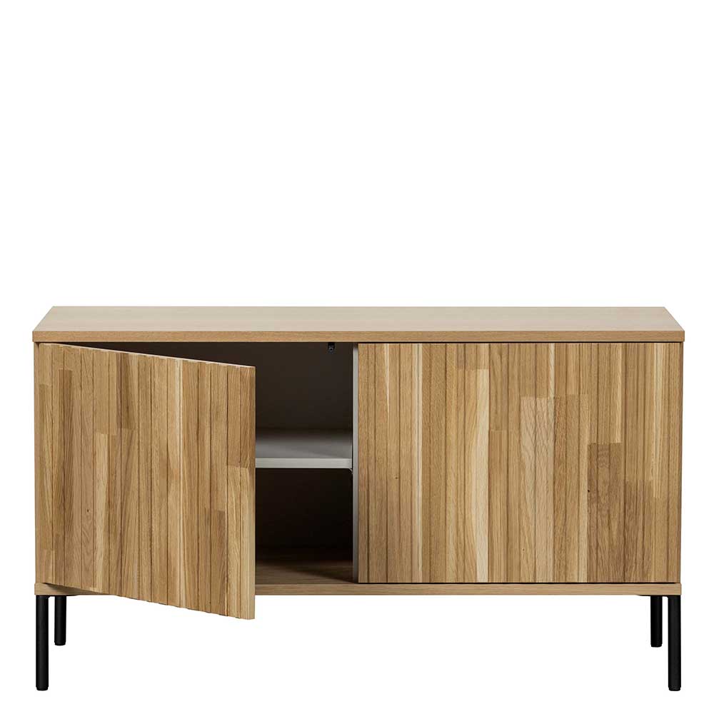 TV Unterschrank in Eiche & Schwarz - Banyo
