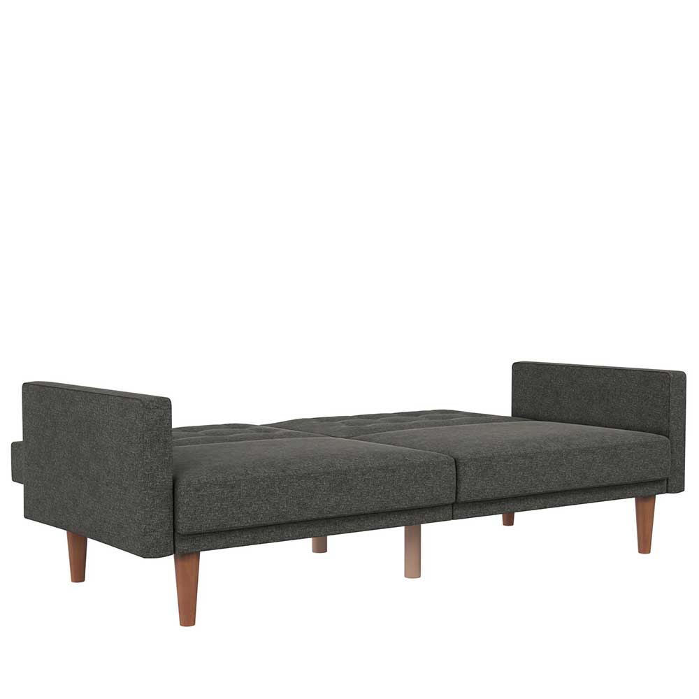 Schlafcouch in Grau Stoffbezug - Croadiva