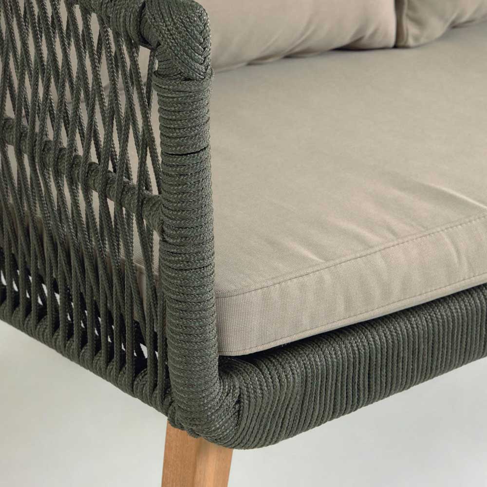 Sofa & Sessel aus Kordel-Geflecht - Lagoas (dreiteilig)