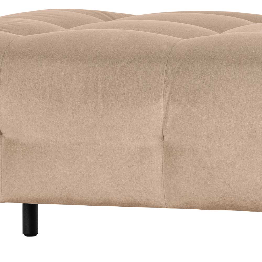 90x45x90 Polsterhocker in Cremefarben - Leoniara