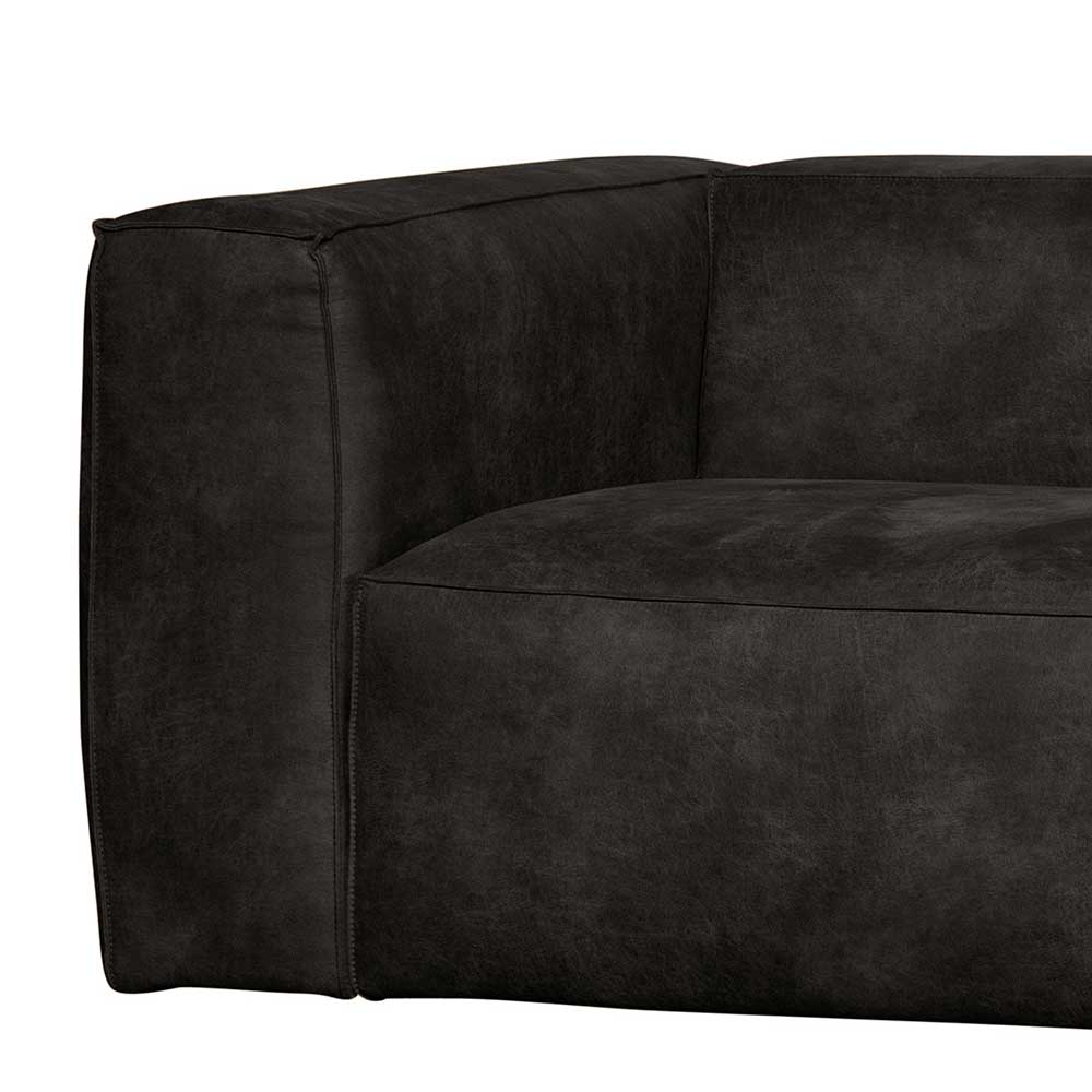 Moderne Sofaecke in Schwarz Recyclingleder - Vlotho