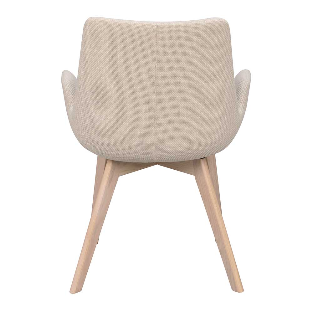 Skandi Esszimmerstühle in Beige - Garcia (2er Set)