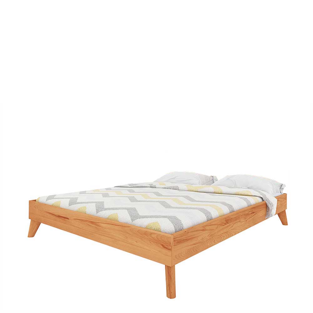 Geöltes Kernbuche Bett für Dachzimmer - Junola II