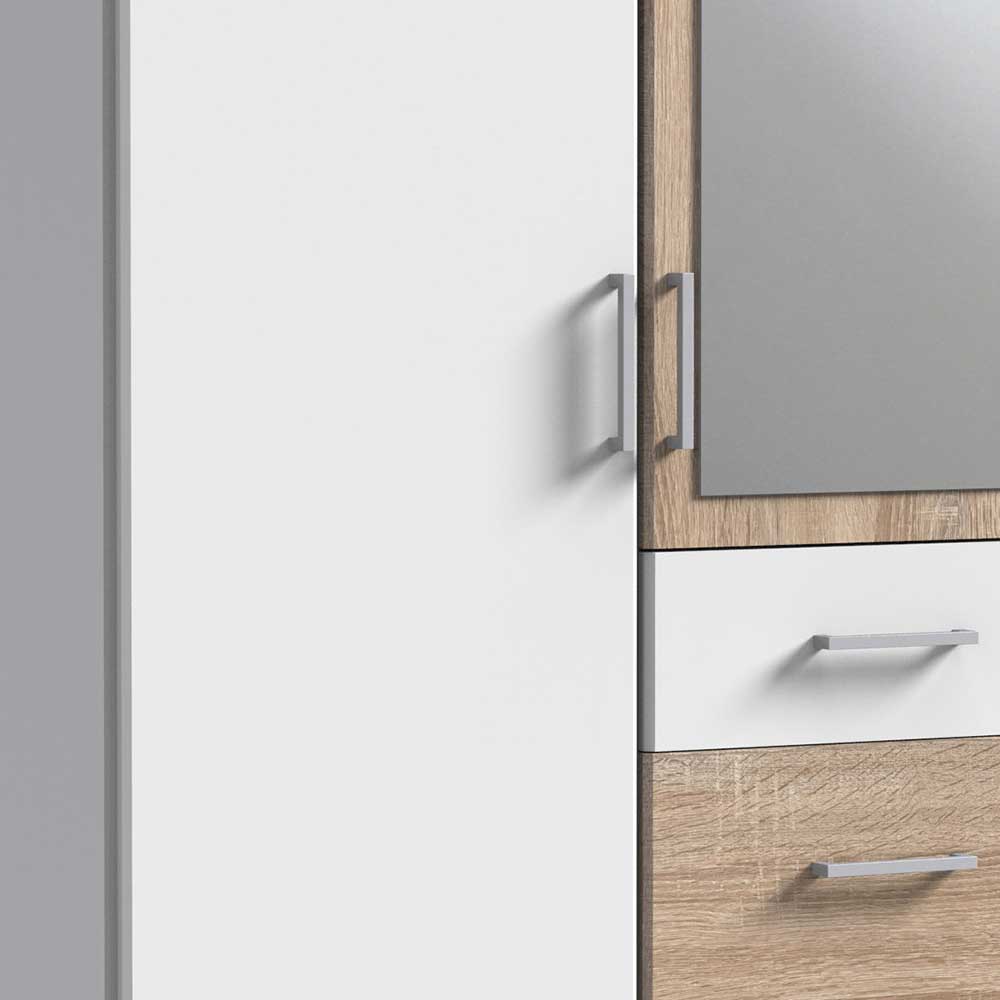 Kombi Kleiderschrank mit Türen & Schubladen - Magdelan