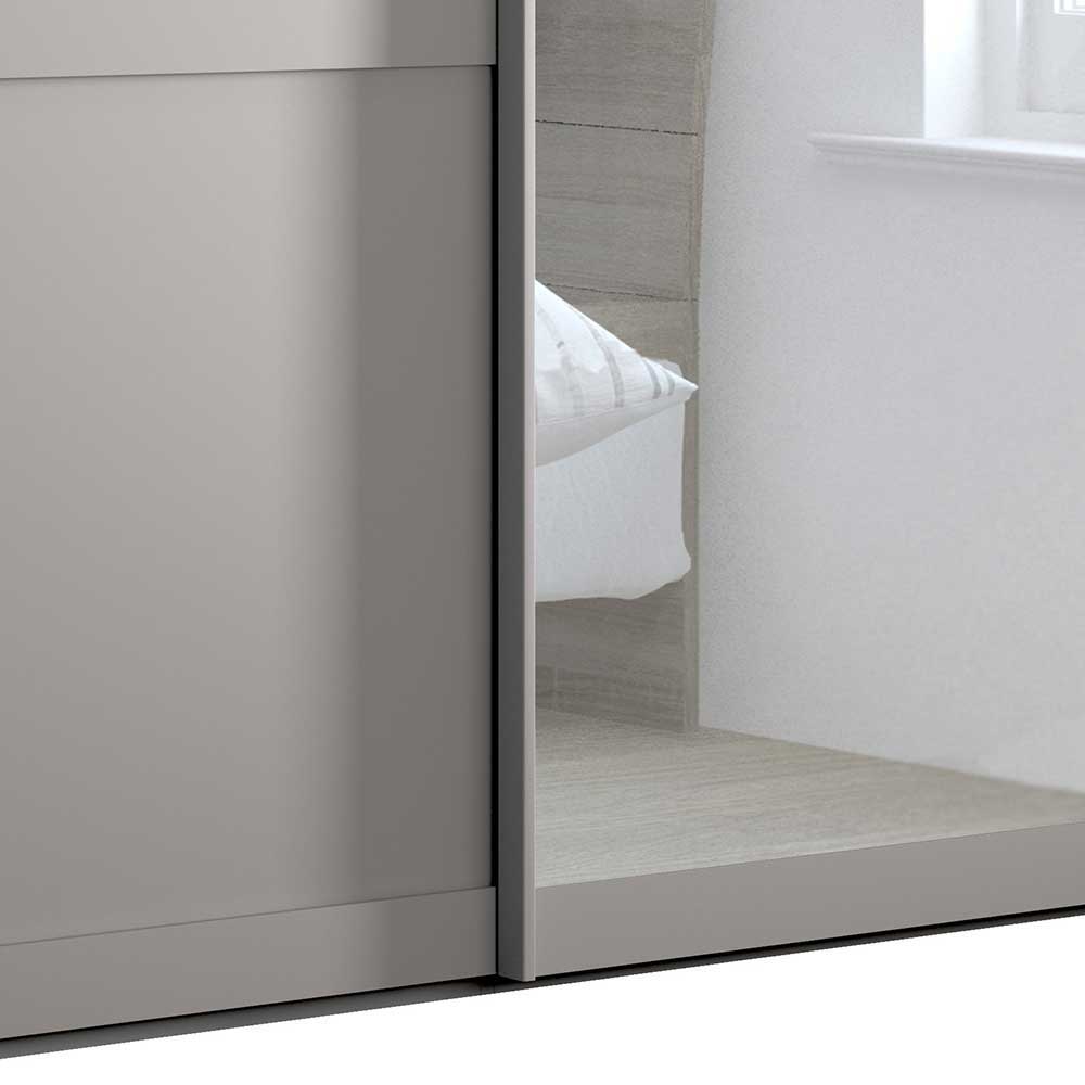 Schwebetürenschrank in Hellgrau - Ridonna