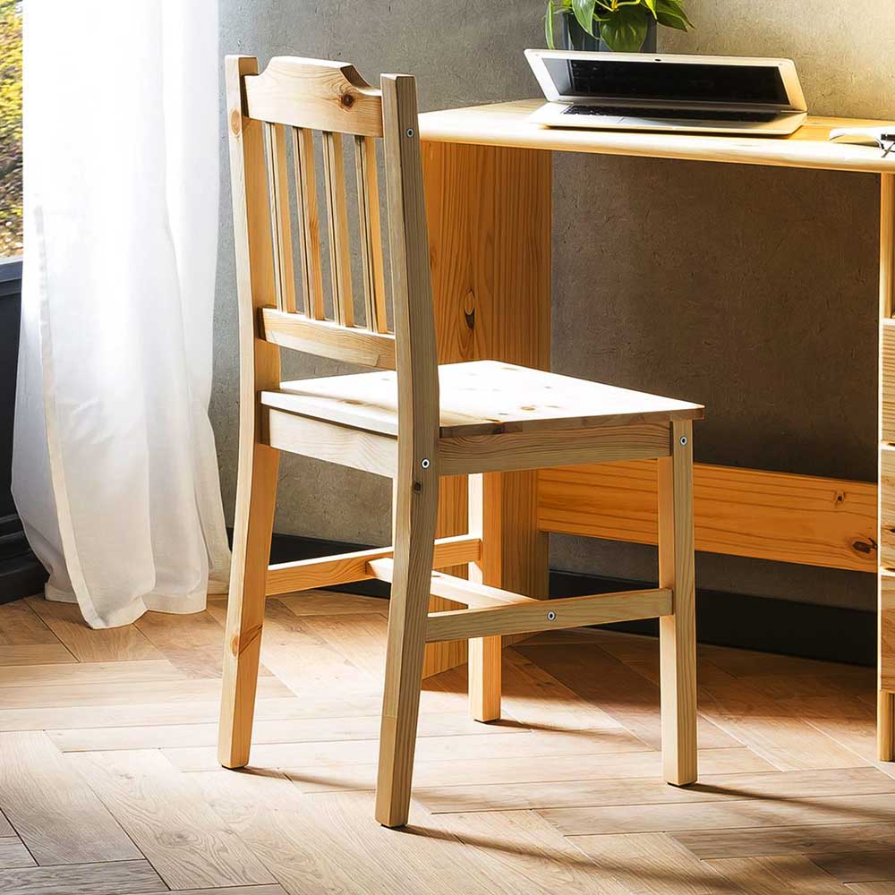 Holzstühle aus Massivholz Kiefer - Memphis (2er Set)