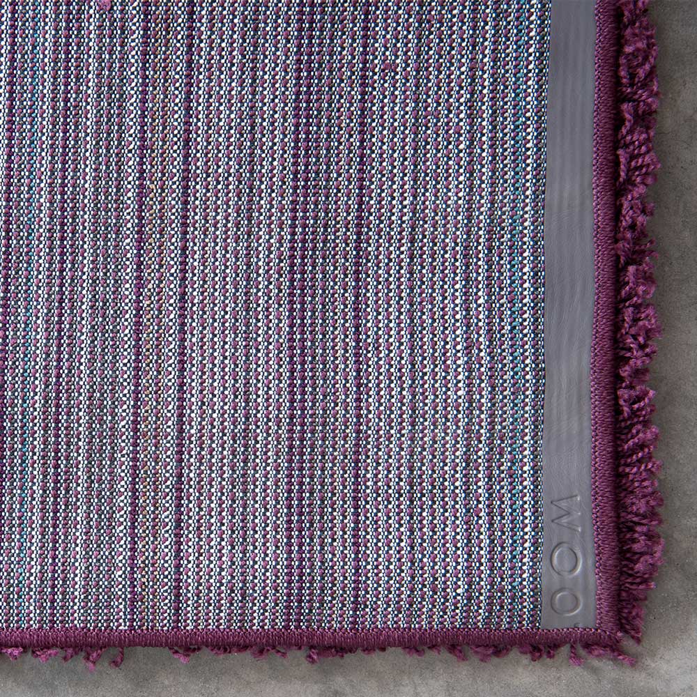 Hochflor Teppich oder Läufer in Violett - Zelio