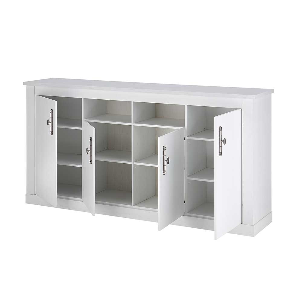 Sideboard in weißer Holzoptik Pinie - Liancos