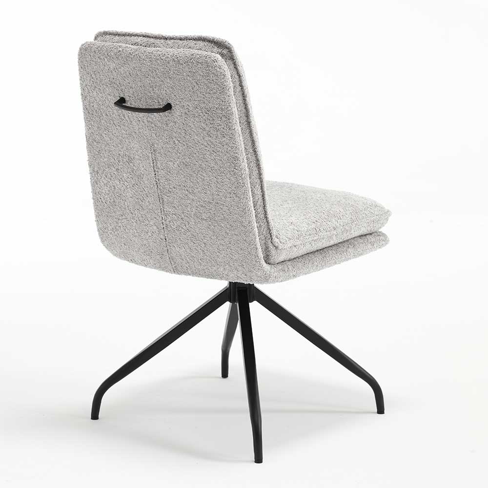 Design Esstisch Drehstuhl in Grau - Regison (2er Set)