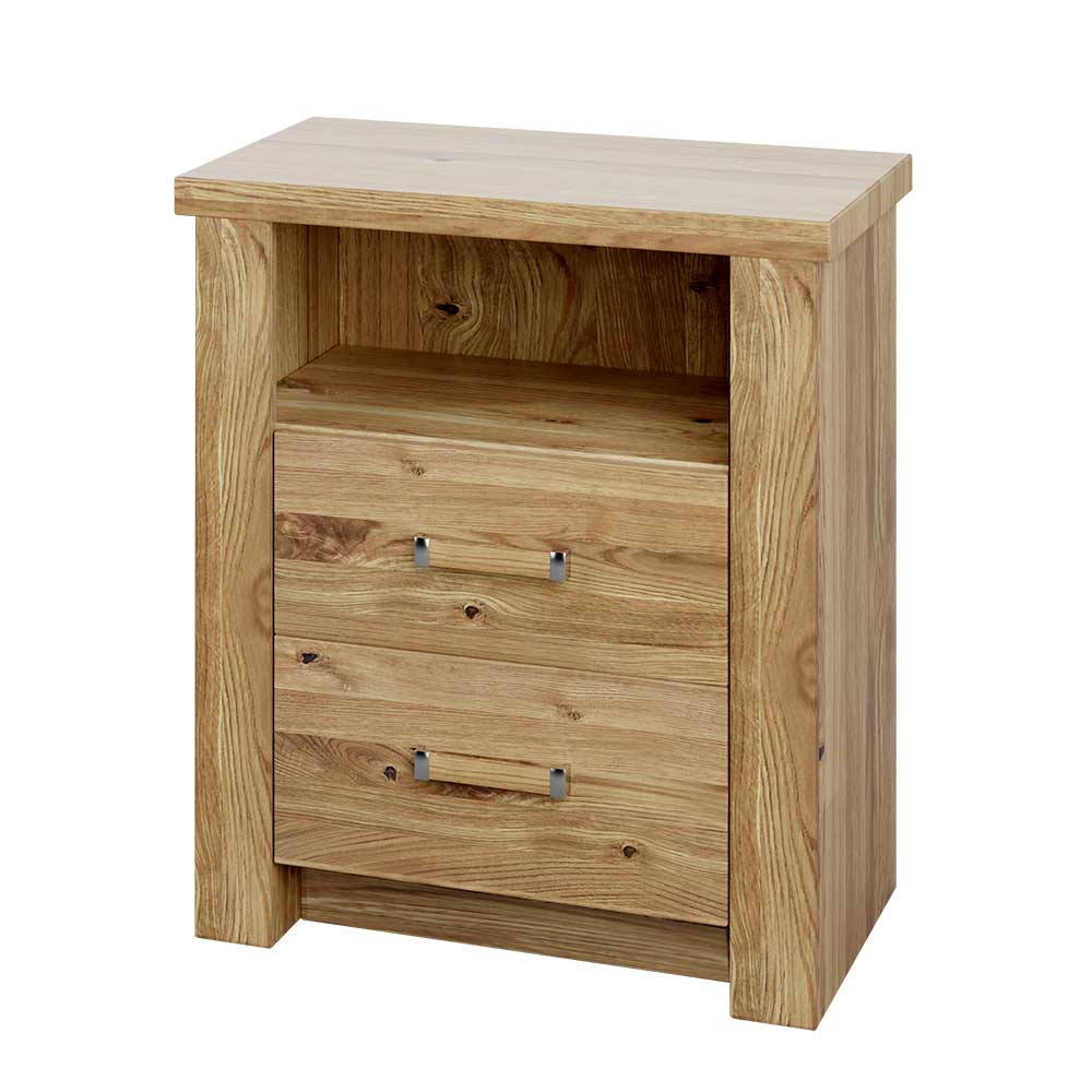 60x71x44 Kommode mit zwei Schubladen & Fach - Zamron