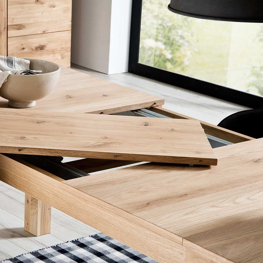 Esszimmer Tisch mit 2 Einlegeplatten - Crokas