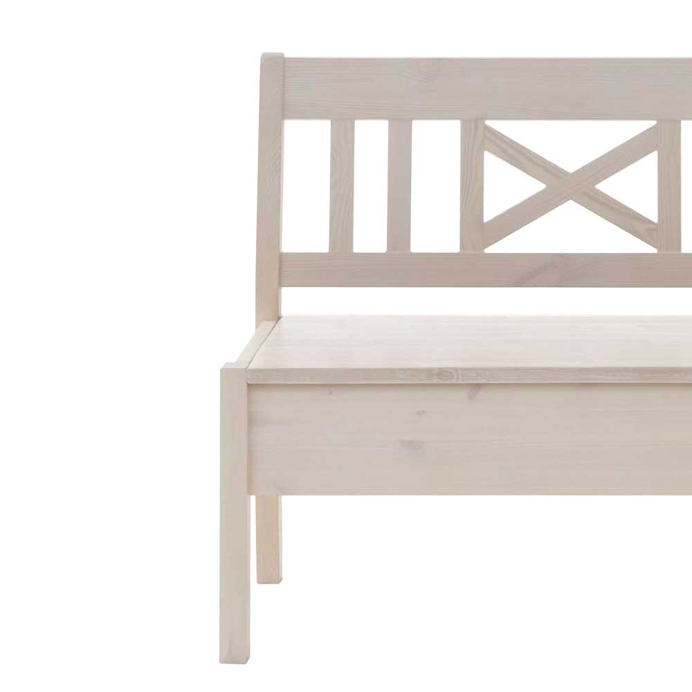Kiefer Sitzbank Onesti mit Truhe