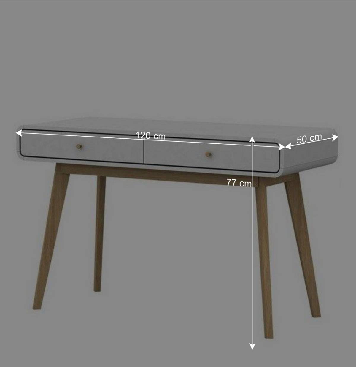 Nordic Chic Schreibtisch zweifarbiges MDF - Kolreva