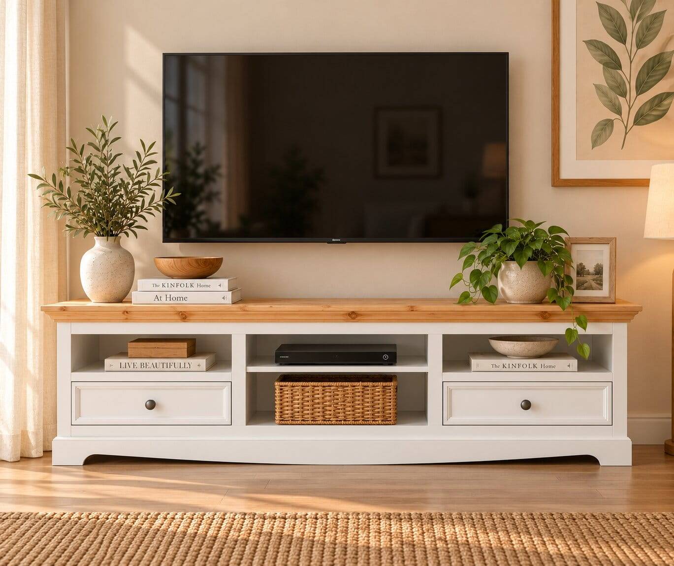 Modern Country TV Board zweifarbig - Vitablo